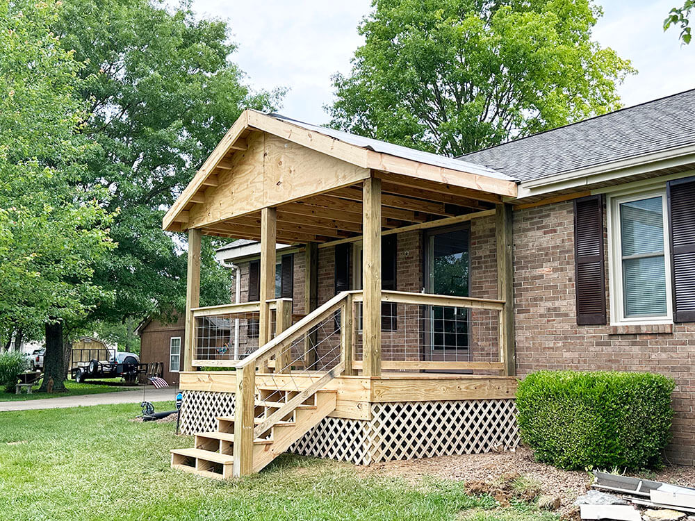 2004 Carpentry Lexington KY Home Renovations stewart porch 2