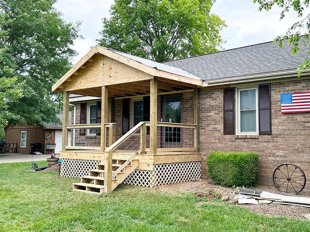 2004 Carpentry Lexington KY Home Renovations stewart porch
